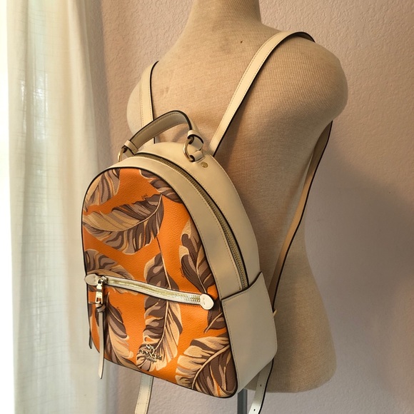 Coach feather print leather backpack - Picture 3 of 11